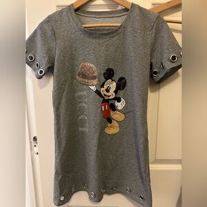 Gray Mickey Mouse women Shirt